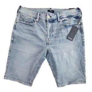 True Religion Rocco Shorts Men's 36 Light Wash 11" Inseam Relaxed Skinny NEW NWT